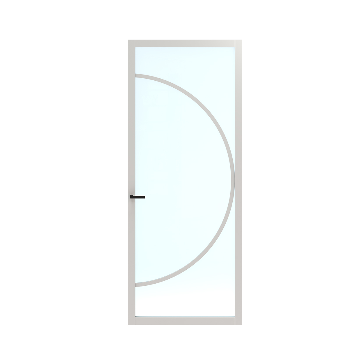 Binnendeur Skantrae SSL 14613 Blank Glas Wit Gelakt